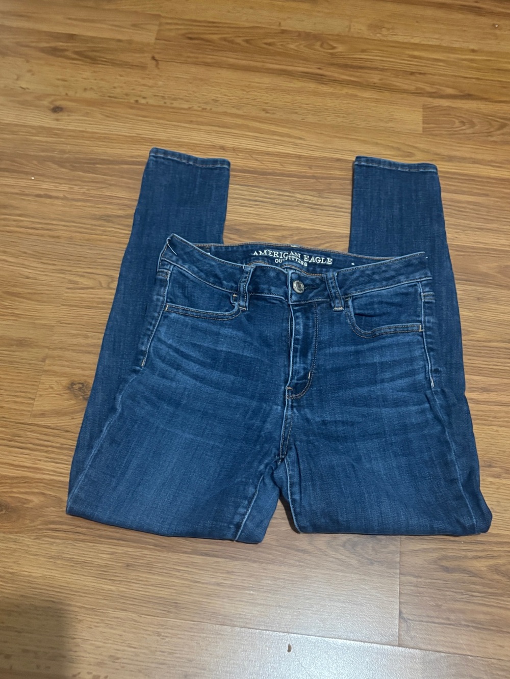 aerie Women's Dark Blue Skinny Jeans